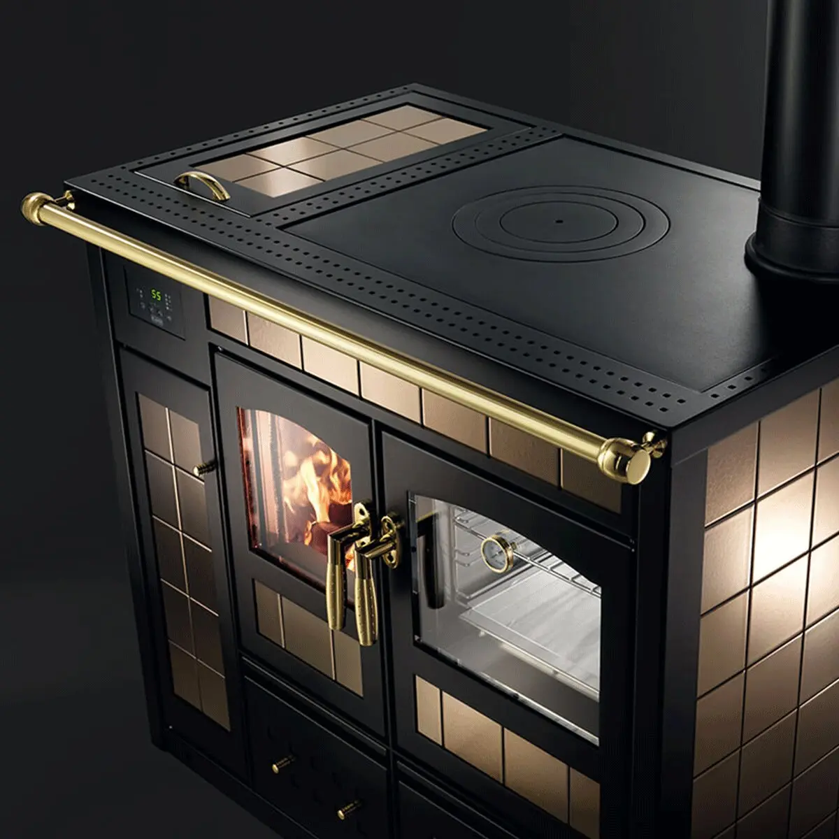 Termocucina a legna klover STORICA K-KP 14 kW Idro + kit ACS - Image 3